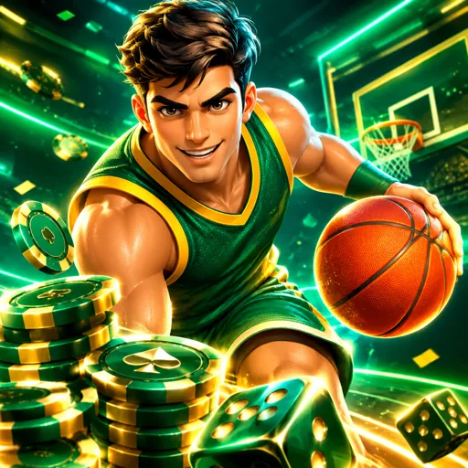 Jogador arremessando à cesta em partida de basquete